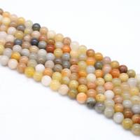Natural Jade Beads Lighter Imperial Jade Round DIY mixed colors Sold By Strand