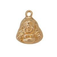 Brass Jewelry Pendants, gold color plated, Unisex, golden, nickel, lead & cadmium free, 12x15mm, Approx 10PCs/Bag, Sold By Bag