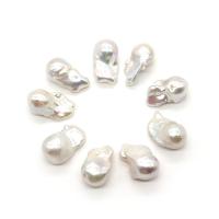 Barok ferskvandskulturperle Beads, Ferskvandsperle, Uregelmæssig, du kan DIY, hvid, 13x18-18x30mm, Solgt af PC