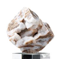 Ágata quartzo de gelo enfeites de artesanato, Praça, estilo druzy & tamanho diferente para a escolha, vendido por PC