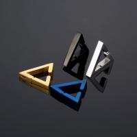 316L Stainless Steel Earring Clip Triangle hand polished fashion jewelry & Unisex Sold By PC