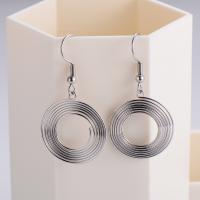 Stainless Steel Drop Earring, 316L Stainless Steel, fashion jewelry & for woman, original color, 20x20mm, Sold By Pair