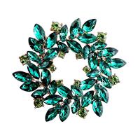 Crystal Brooch Zinc Alloy with Crystal fashion jewelry & for woman nickel lead & cadmium free Sold By PC