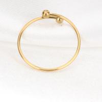 Rozsdamentes acél Finger Ring, 304 rozsdamentes acél, állítható & a nő, több színt a választás, Méret:6-8, Által értékesített PC