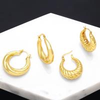 Latão Leverback Brinco, cobre, 18K banhado a ouro, joias de moda & Vario tipos a sua escolha & para mulher, 3.3x0.8cmu30012.9x0.9cm, vendido por par