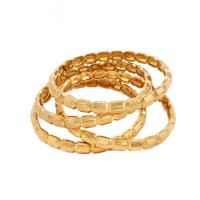 Brass Bangle, 24K gold plated, for woman, golden, nickel, lead & cadmium free, 60mm, Sold By PC