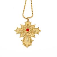 Zinc Alloy Jewelry Necklace 24K gold plated for woman & with rhinestone golden nickel lead & cadmium free Length 23.62 Inch Sold By PC