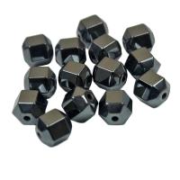 Nicht-magnetische Hämatit Perlen, Non- magnetische Hämatit, DIY & facettierte, schwarz, 8mm, ca. 50PCs/Strang, verkauft von Strang
