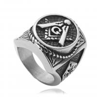 Rozsdamentes acél Finger Ring, 316L rozsdamentes acél, csiszolt, divat ékszerek & különböző méretű a választás & az ember, az eredeti szín, 20mm, Által értékesített PC