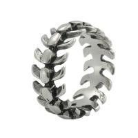 Titanium Steel Finger Ring polished fashion jewelry & for man silver color Sold By PC
