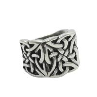 Titanium Steel Finger Ring, polished, fashion jewelry & different size for choice & for man, silver color, 19mm, Sold By PC