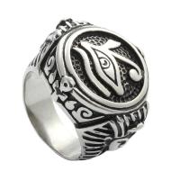 Ring Finger Titantium stali, obyty, biżuteria moda & różnej wielkości do wyboru & dla człowieka, 22mm, sprzedane przez PC