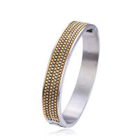 Titanium Steel Bracelet & Bangle, Donut, Vacuum Ion Plating, fashion jewelry & Unisex, more colors for choice, 12mm, Inner Diameter:Approx 52x62mm, Sold By PC