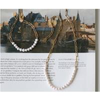 Conjuntos de joyería de acero inoxidable, acero inoxidable 304, con Perlas plásticas, chapado en oro de 18 K, para mujer, más colores para la opción, Vendido por UD