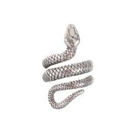 Rozsdamentes acél Finger Ring, 304 rozsdamentes acél, Kígyó, egynemű & különböző méretű a választás, több színt a választás, Méret:7-13, Által értékesített PC