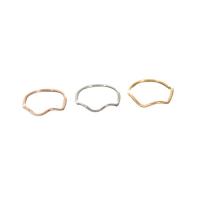 Rozsdamentes acél Finger Ring, 304 rozsdamentes acél, Geometriai minta, különböző méretű a választás & a nő, több színt a választás, Méret:3-9, Által értékesített PC