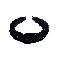 Velour Hair Band, for woman, black, 150mm, 5PCs/Lot, Sold By Lot