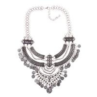 Fashion Statement Necklace Zinc Alloy with 2.75 inch extender chain plated folk style Length Approx 16.92 Inch Sold By PC