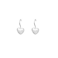Brass Drop Earring, Heart, plated, fashion jewelry & for woman, more colors for choice, 10x20mm, Sold By Pair