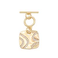 Cubic Zirconia Micro Pave Brass Pendant with Cubic Zirconia gold color plated Unisex nickel lead & cadmium free Approx Sold By Bag