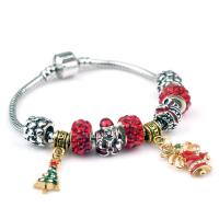 European Bracelet Zinc Alloy with Resin Rhinestone plated & Unisex & enamel & with rhinestone mixed colors nickel lead & cadmium free Sold By PC