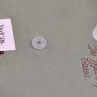 Harz Kreisring, DIY, weiß, 6x6mm, ca. 100PCs/Tasche, verkauft von Tasche