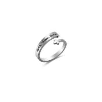 Пальцевидное Кольцо Титановой Стали, титан, плакирован серебром, Женский & эмаль, серебряный, размер:9, продается PC