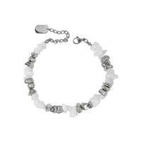 Cats Eye Bracelets, Tibetan Style, with Cats Eye, with 1.97 extender chain, silver color plated, Unisex, silver color, nickel, lead & cadmium free, Length:6.69 Inch, Sold By PC