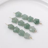 Natural Aventurine Beads, Green Aventurine, Star, DIY, green, 10mm, Hole:Approx 0.9mm, Sold By PC