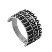 Палец кольцо из нержавеющей стали, Нержавеющая сталь 316, полированный, ювелирные изделия моды & разный размер для выбора & Мужский, серебряный, 15mm, продается PC