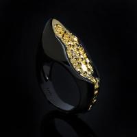 Ring Finger mosiądz, biżuteria moda & różnej wielkości do wyboru & dla kobiety, bez zawartości niklu, ołowiu i kadmu, 27x11mm, sprzedane przez PC