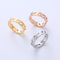 Stainless Steel Finger Ring, 316L Stainless Steel, Vacuum Ion Plating, fashion jewelry & different size for choice & for woman, more colors for choice, Sold By PC