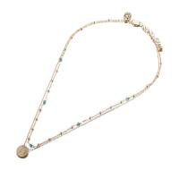 Crystal Necklace, Brass, with Crystal, with 7cm extender chain, gold color plated, fashion jewelry & for woman, more colors for choice, Length:45 cm, Sold By PC