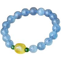 Gemstone Bracelets, Aquamarine, fashion jewelry & Unisex & different size for choice, Length:18 cm, Sold By PC