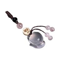 Ornements suspendus, quartz rose, avec Jade & perles de citrine, renard, pour femme, 30x13x26mm, Longueur:9 cm, Vendu par PC