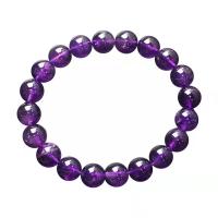 Quartz Bracelets, Amethyst, fashion jewelry & Unisex & different size for choice, purple, Length:18 cm, Sold By PC