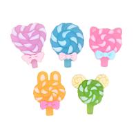 Hair Accessories DIY Findings, Resin, Lollipop, more colors for choice, 26x21mm, Approx 100PCs/Bag, Sold By Bag
