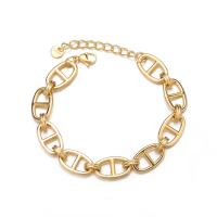 Stainless Steel Jewelry Bracelet, 304 Stainless Steel, Vacuum Plating, for woman, more colors for choice, Length:6.69 Inch, Sold By PC