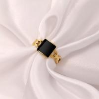 Edelstahl Ringe, 304 Edelstahl, Geometrisches Muster, vergoldet, verschiedene Größen vorhanden & für Frau & Epoxy Aufkleber, 10mm, Größe:6-8, verkauft von PC