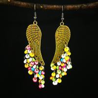 Fashion Fringe Earrings Zinc Alloy with Plastic fashion jewelry & for woman nickel lead & cadmium free Sold By Pair