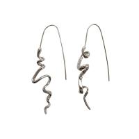Zinc Alloy Drop Earrings irregular plated fashion jewelry & for woman Sold By Pair