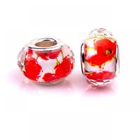 European Resin Beads, with Iron, Lantern, silver color plated, DIY, mixed colors, 9x14mm, Approx 100PCs/Bag, Sold By Bag