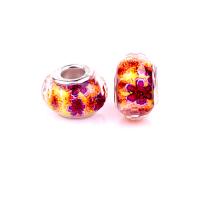European Resin Beads, with Iron, Lantern, silver color plated, DIY, mixed colors, 9x14mm, Approx 100PCs/Bag, Sold By Bag