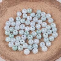 Jade Perlen, Burma Jade, rund, geschnitzt, DIY & verschiedene Größen vorhanden, grün, verkauft von PC