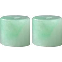 Natural Jade Beads, Jade Burma, Column, Carved, DIY, green, 5x5mm, Sold By PC