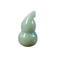 Jade Privjesci, Jade Burma, Calabash, Izrezbaren, možete DIY, zelen, 20x13mm, Prodano By PC
