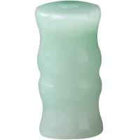 Natural Jade Beads, Jade Burma, Column, Carved, DIY, green, 5x10mm, Sold By PC