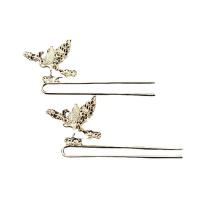 Hair Stick Findings, Tibetan Style, gold color plated, DIY, more colors for choice, nickel, lead & cadmium free, 136x61mm, Sold By PC