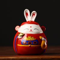 Fashion Decoration Porcelain Rabbit handmade for home and office & durable & multifunctional Sold By PC