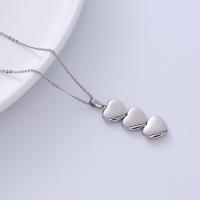Stainless Steel Jewelry Necklace 316L Stainless Steel Heart fashion jewelry & for woman original color Length Approx 17.72 Inch Sold By PC